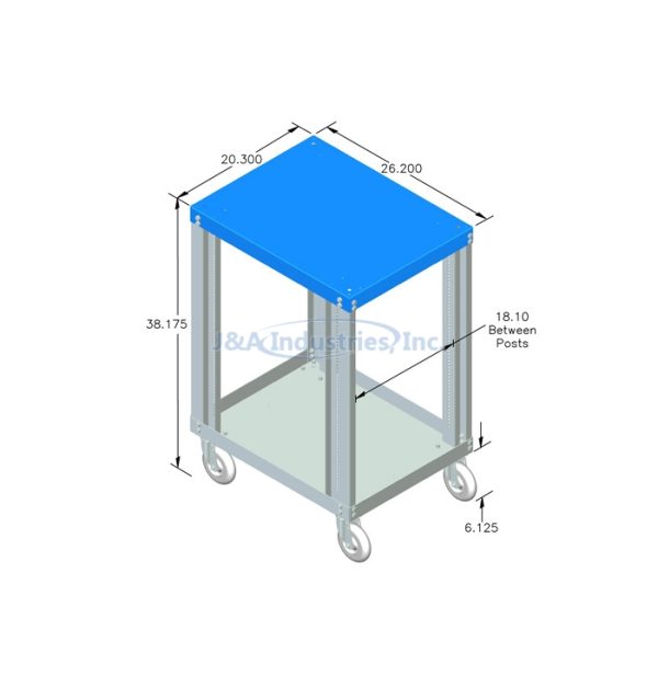 Tray / Tote Cart, Adjustable, 18″ x 26″® – U.S. Standard Industrial ...